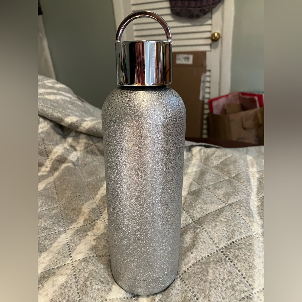 Kate Spade New York Silver Glitter Bottle